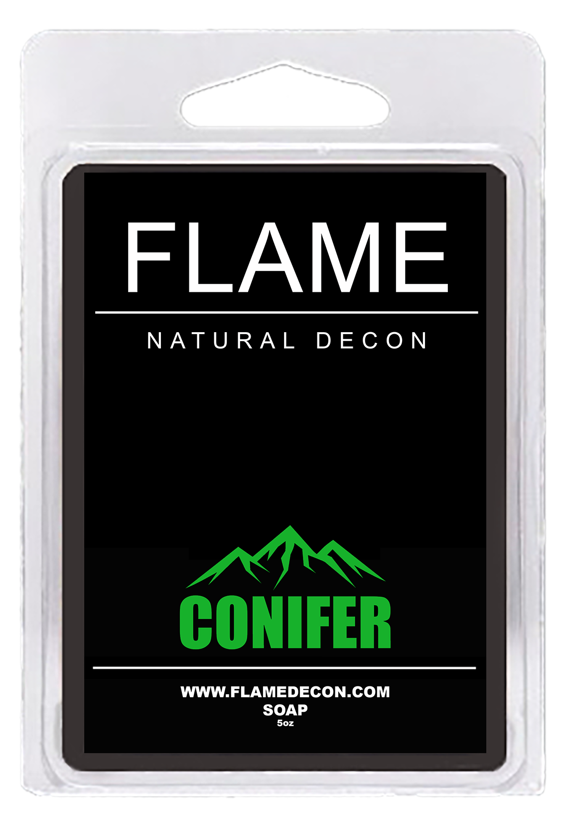 Flame Decon charcoal soap bar for clean refreshed skin