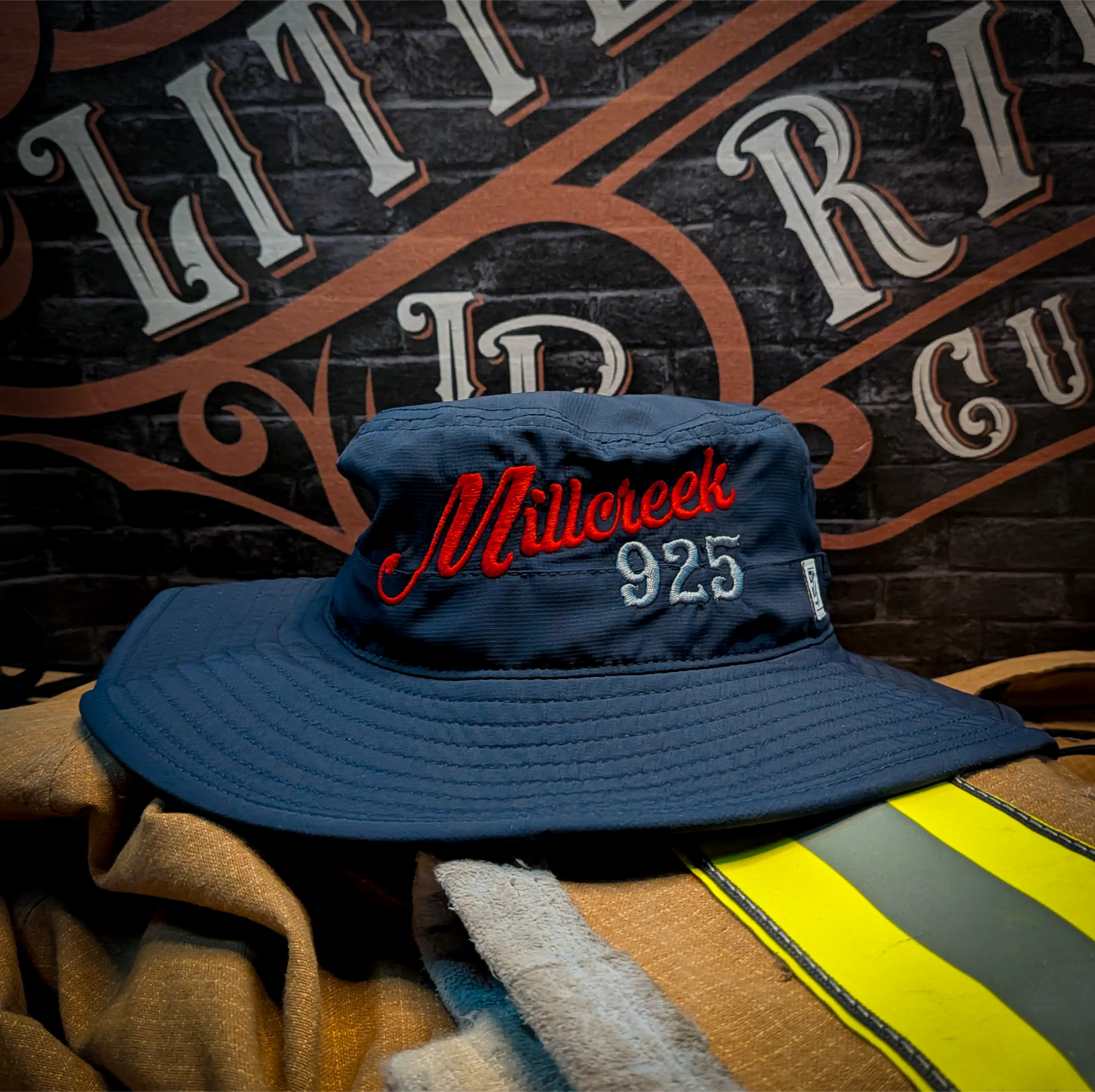 Custom firefighter boonie hat for Milcreek Fire Department