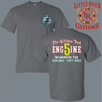 Wilmington DE Fire Department firefighter shirt in dark heather grey