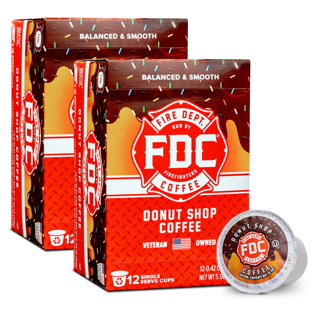 Fire Department Coffee Donut Shop Coffee Pods multi box package
