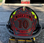 Black red and green Smoke Eater firefighter shield