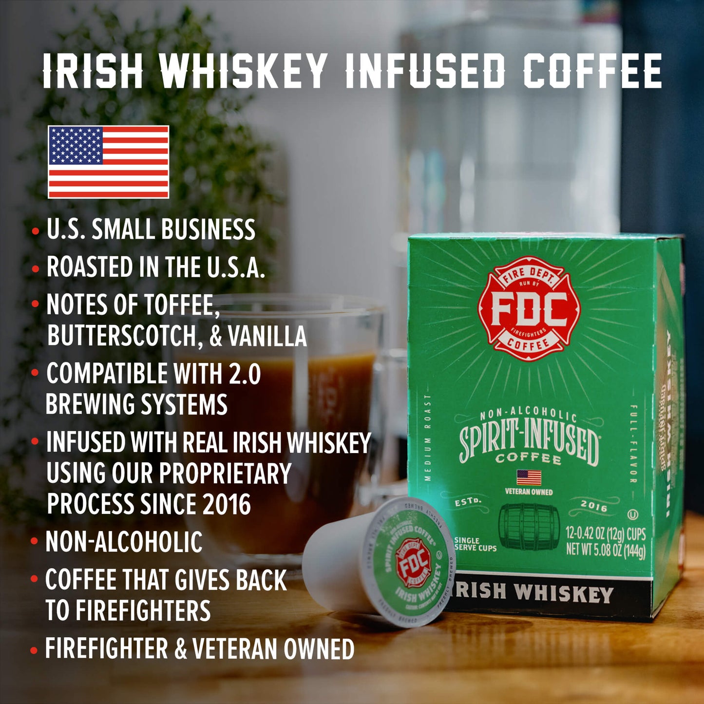 Irish Whiskey Infused Coffee Pods