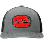 Custom firefighter hats with leather patch on Richardson 112 for your fire department