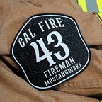custom la style firefighter helmet shield handcrafted full grain leather built for phenix first due helmet