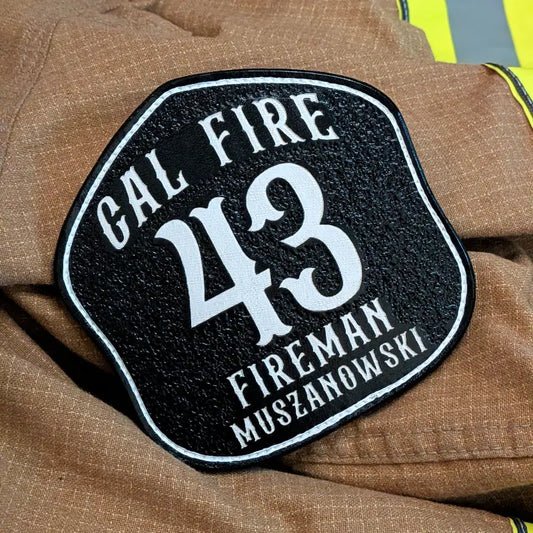 custom la style firefighter helmet shield handcrafted full grain leather built for phenix first due helmet