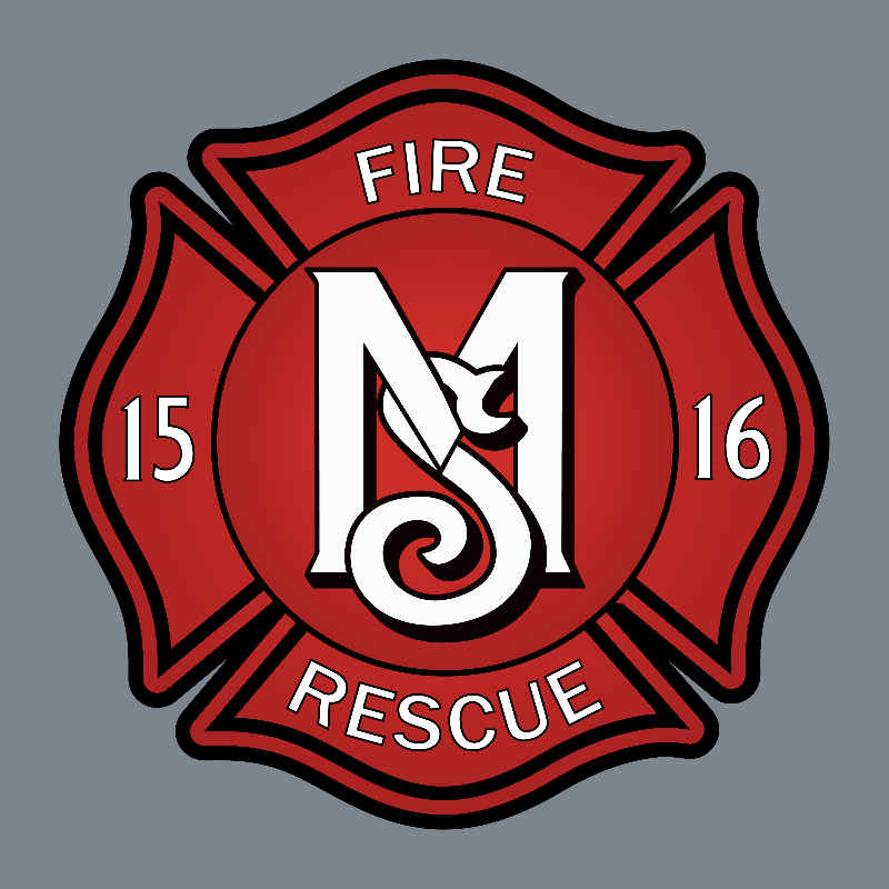 Mineral Sprins Fire Department Custom leather patch on a Richardson Hat