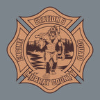 Murray County Station 8 natural leather patch design