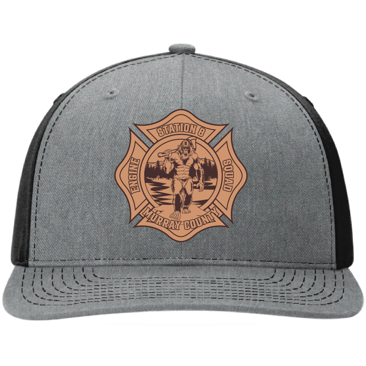 Murray County Fire Department Hat Custom Leather Patch