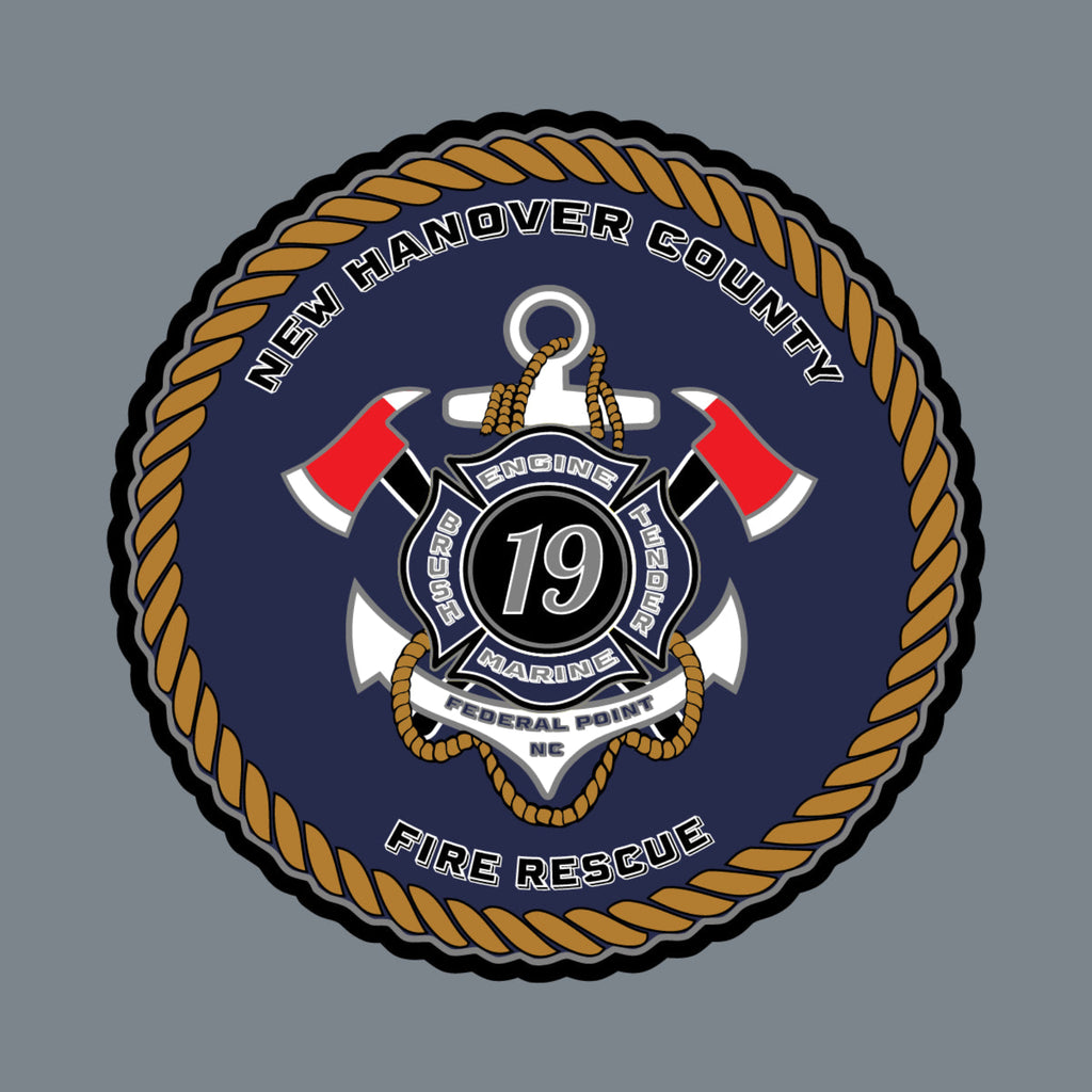 New Hanover County Fire Rescue Leather Patch Hat