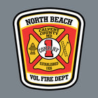 Custom firefighter hats with leather patch on Richardson 112 for your fire department