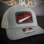 Custom embroidered firefighter hat with bold stitching, structured fit, and premium Richardson snapback design