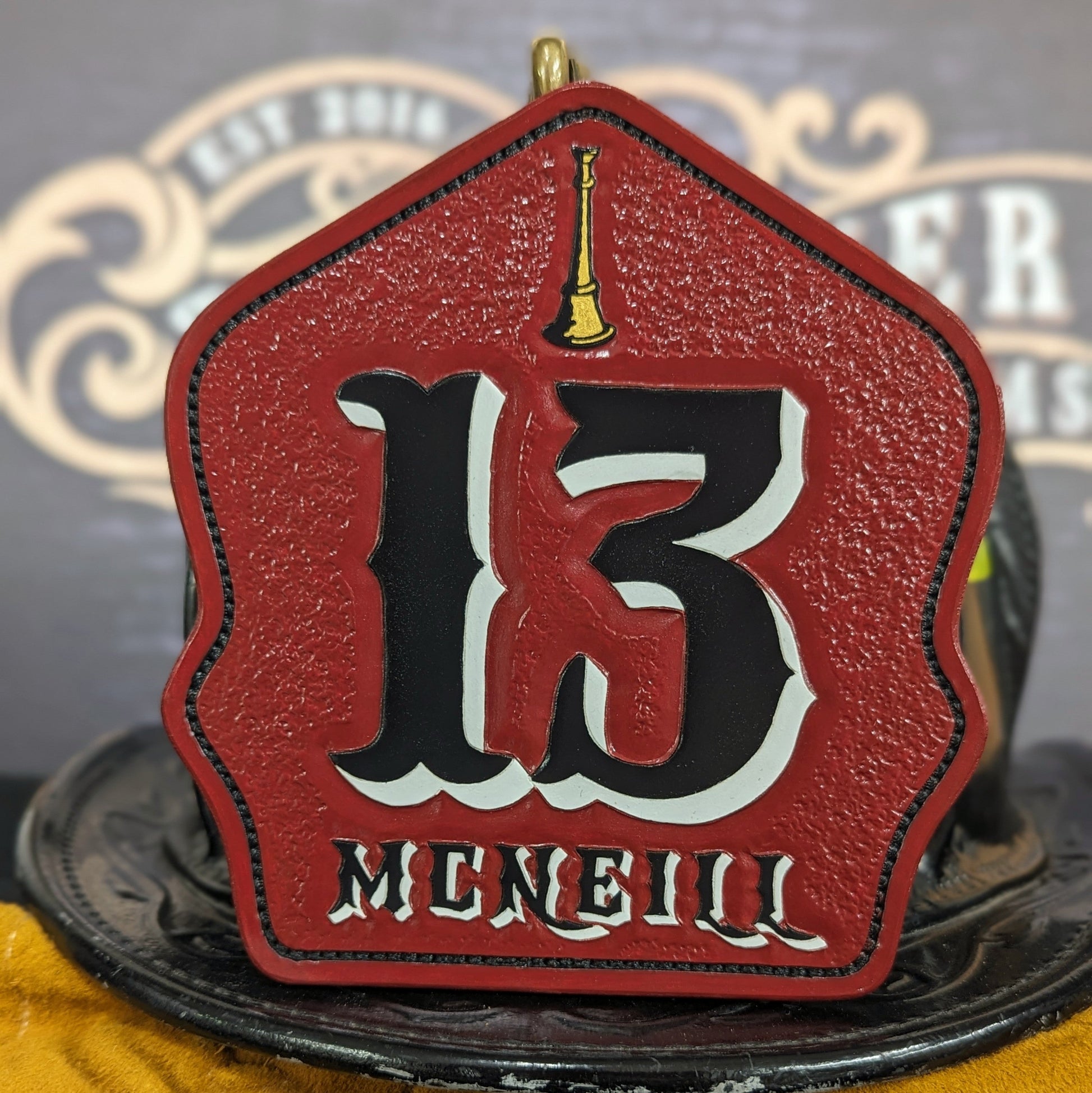 department helmet shield – your station, your look, your leather