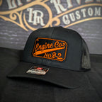 Custom embroidered firefighter hat with bold stitching, structured fit, and premium Richardson snapback design