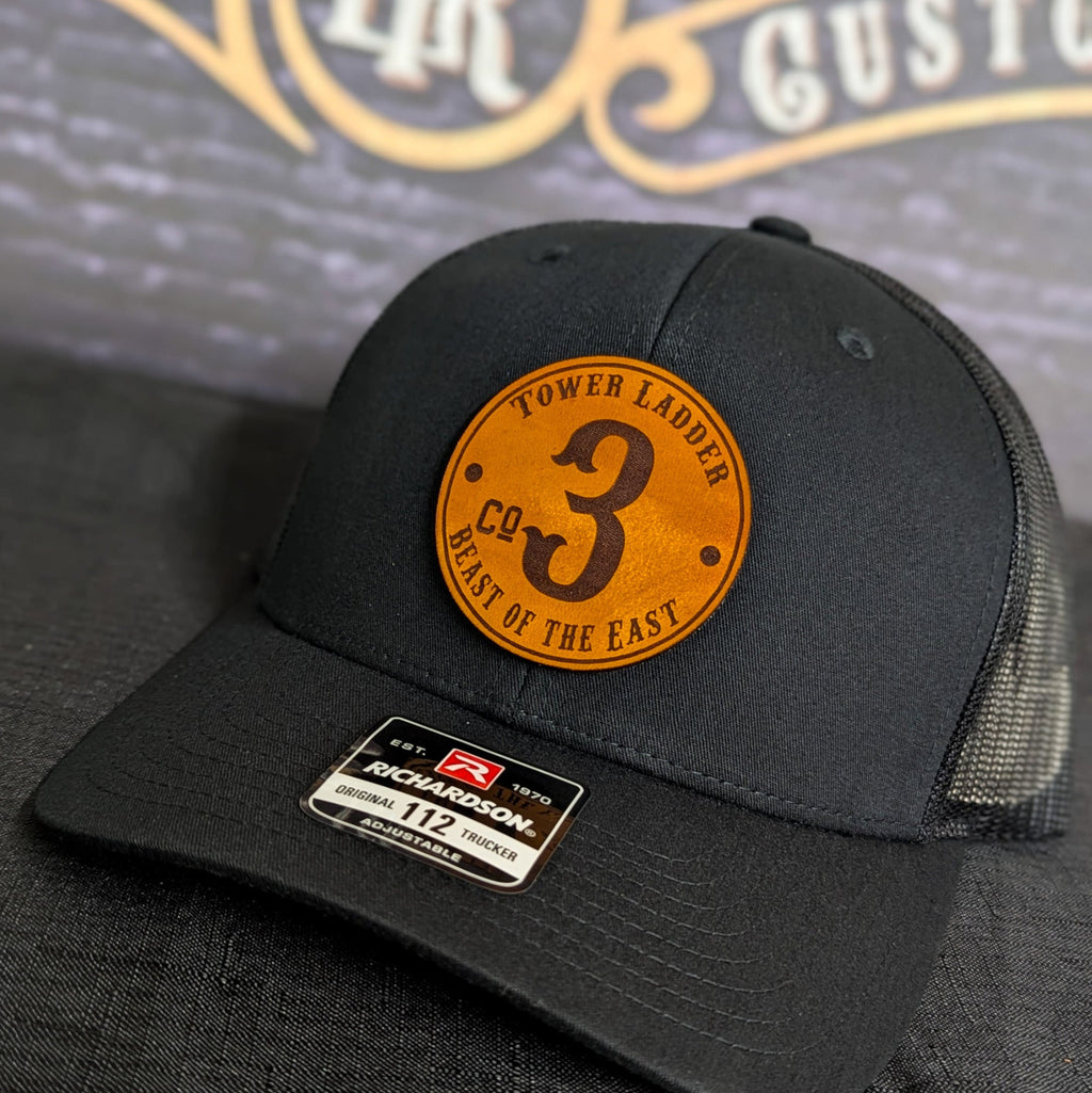 Richardson firefighter hat – tough leather patch with classic firefighter style