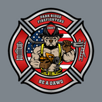 Custom firefigher hat for Park Ridge Fire on a Richardson hat