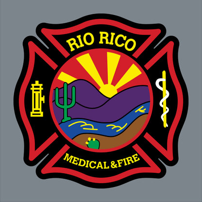 Custom firefighter hats with leather patch on Richardson 112 for your fire department