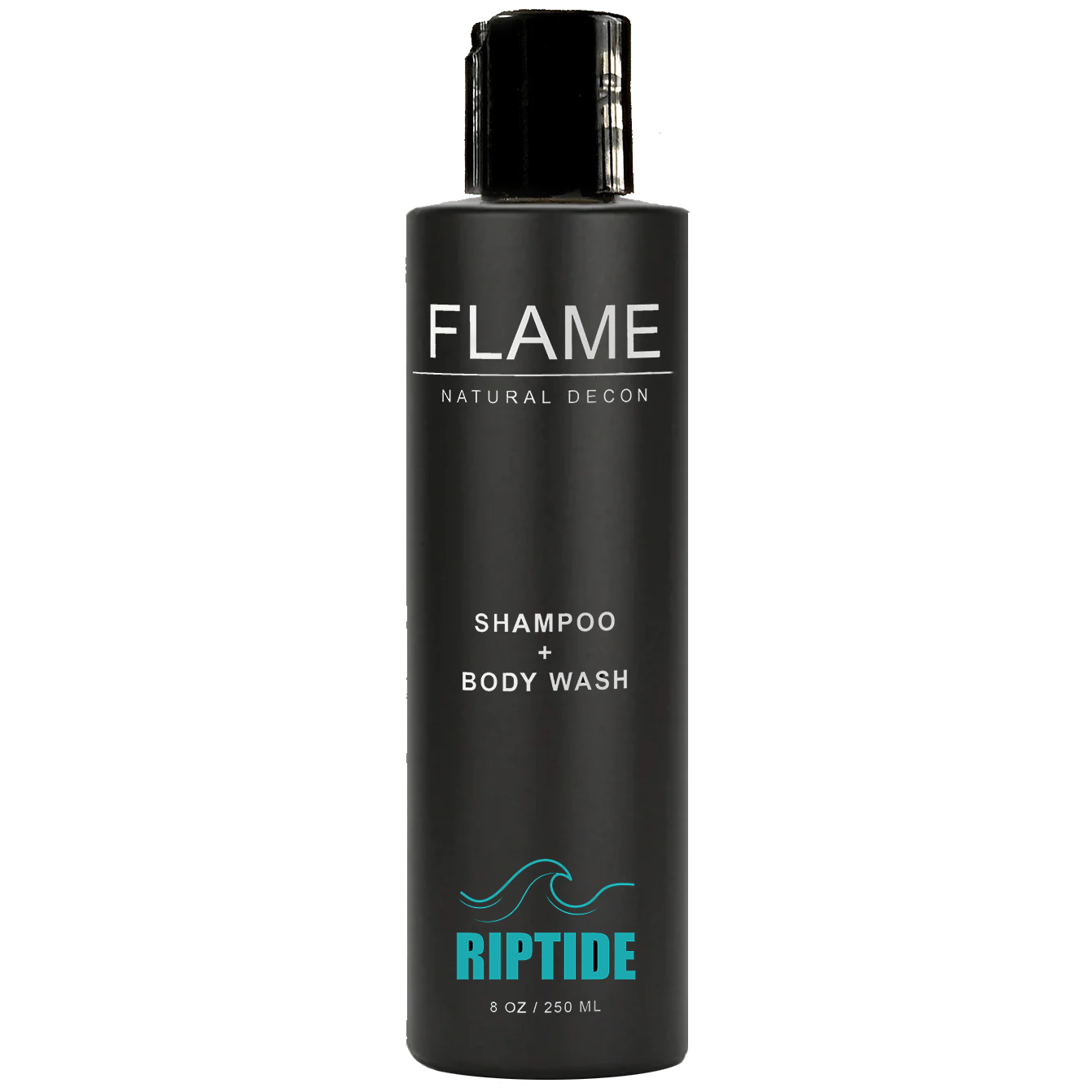 Flame Decon hair and body wash with activated charcoal