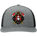 Rock Hill Fire Department custom leather patch on a Richardson hat