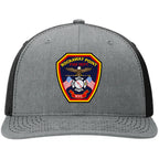 Rockaway Point Firefighter Leather Patch Hat