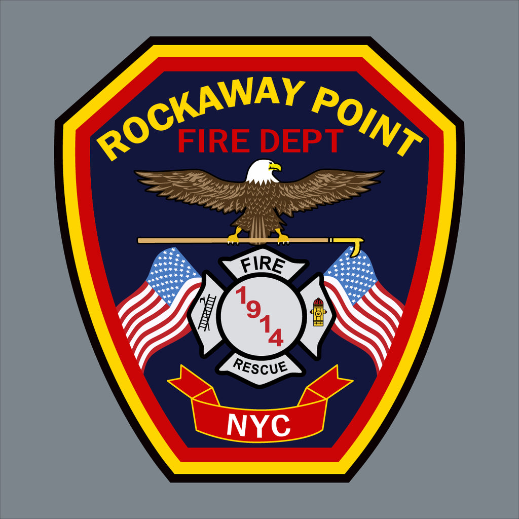 Rockaway Point Firefighter Leather Patch Hat
