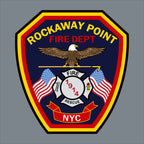 Rockaway Point Firefighter Leather Patch Hat