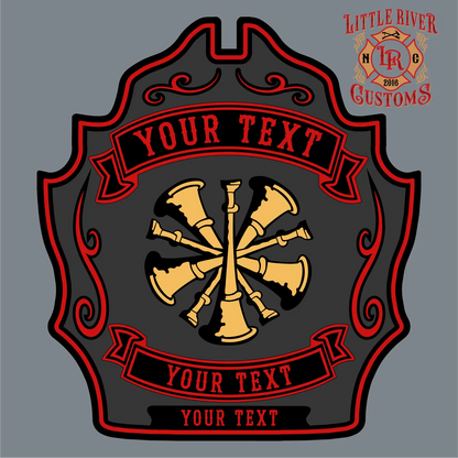 Smoke Eater Leather Firefighter Helmet Shield
