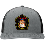 Rockaway Point Firefighter Leather Patch Hat