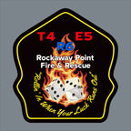 Rockaway Point Firefighter Leather Patch Hat