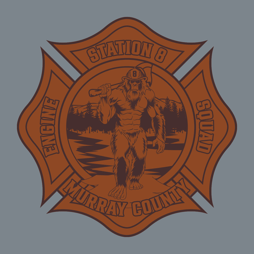 Murray County Fire Department Hat Custom Leather Patch