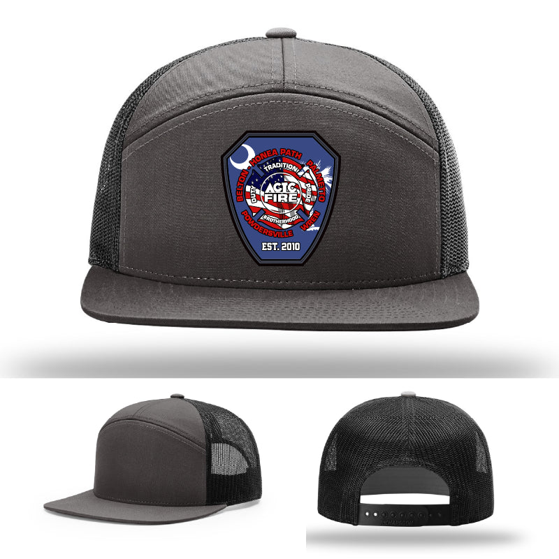 ACTC Firefighting Program gear hat with full grain leather patch