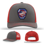Leather firefighter patch hat created for ACTC fire program