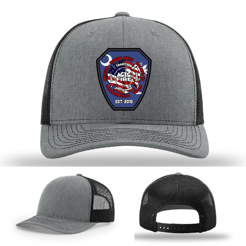 ACTC Firefighting Program instructor leather patch hat