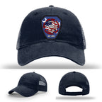 ACTC fire academy hat designed with custom leather program patch