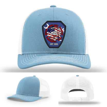 Custom firefighter hat created for ACTC fire program graduates