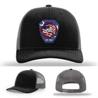 Leather patch hat designed for ACTC firefighting graduates