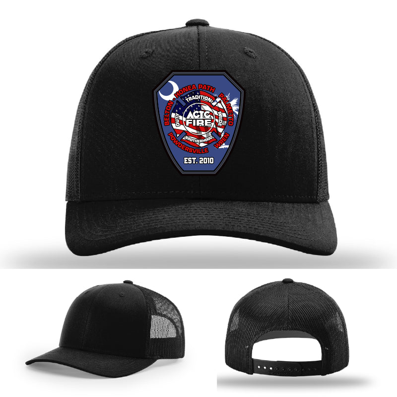 Firefighter hat designed for ACTC firefighting program recognition