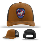 Custom leather patch firefighter hat representing ACTC program
