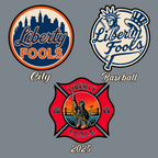 Liberty City FOOLS firefighter hat with custom logo – designed with fire service tradition and FOOLS values.