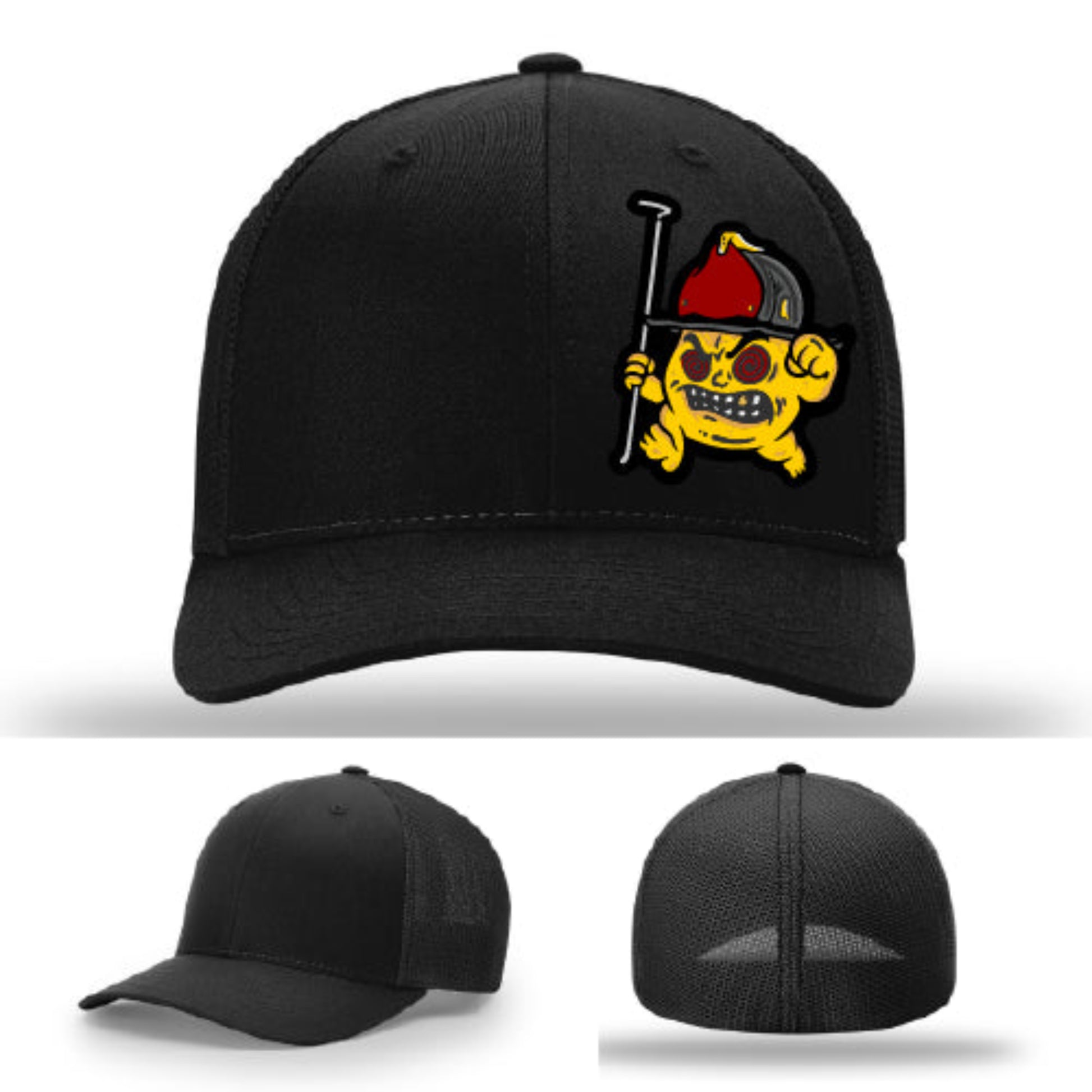Backdraft Bastard firefighter hat rugged design with strong firehouse leather patch