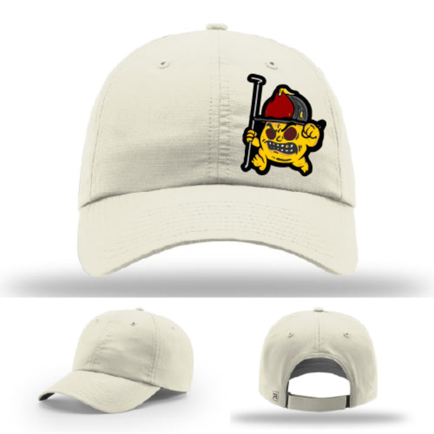 Backdraft Bastard firefighter hat durable build and leather patch attitude graphic