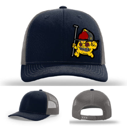 Backdraft Bastard firefighter hat aggressive design with full grain leather patch