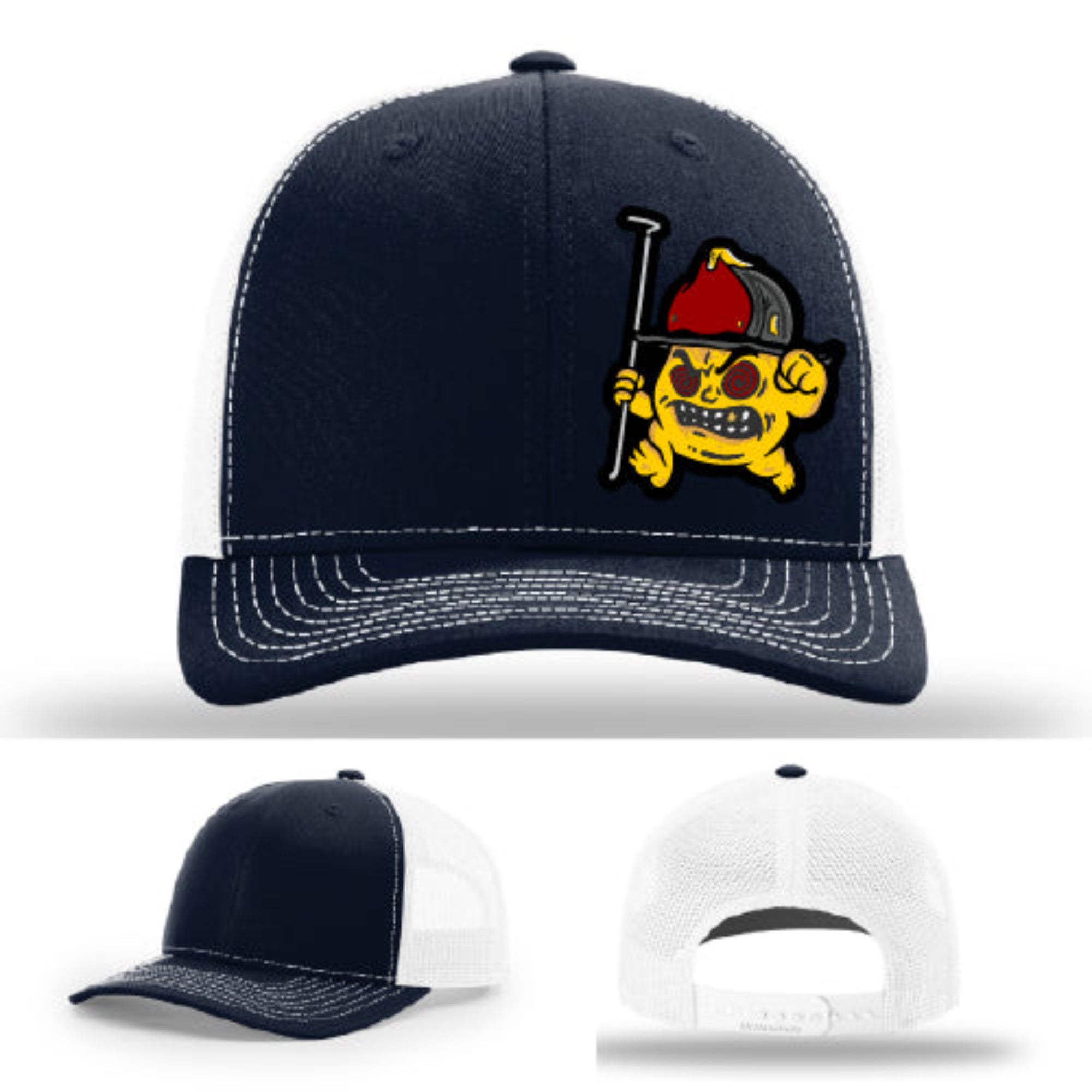 Firefighter apparel hat Richardson build Backdraft Bastard patch for fire company