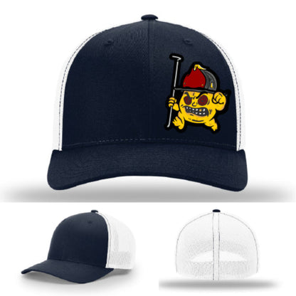 Leather firefighter hat Backdraft Bastard artwork durable Richardson crown design