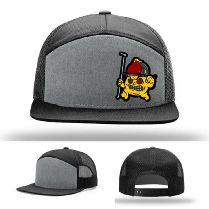 Backdraft Bastard firefighter gear hat firehouse pride with leather patch graphic