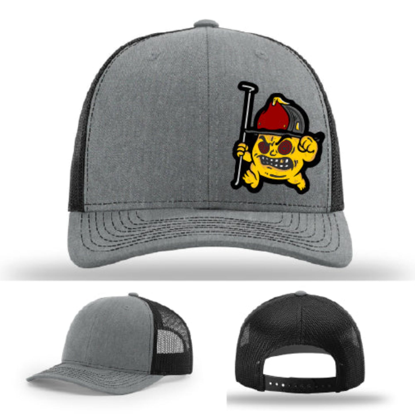 Backdraft Bastard firefighter apparel hat rugged build with strong leather patch