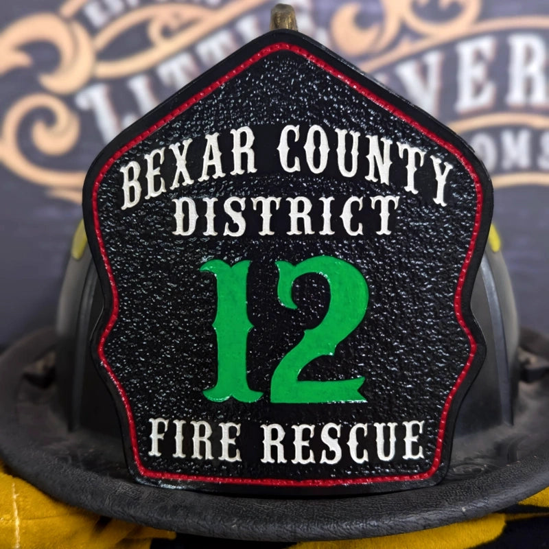 Bare Bones firefighter helmet shield clean leather look