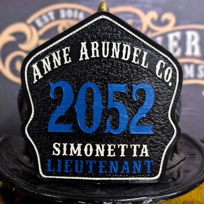 Bare Bones firefighter helmet shield for fire department use