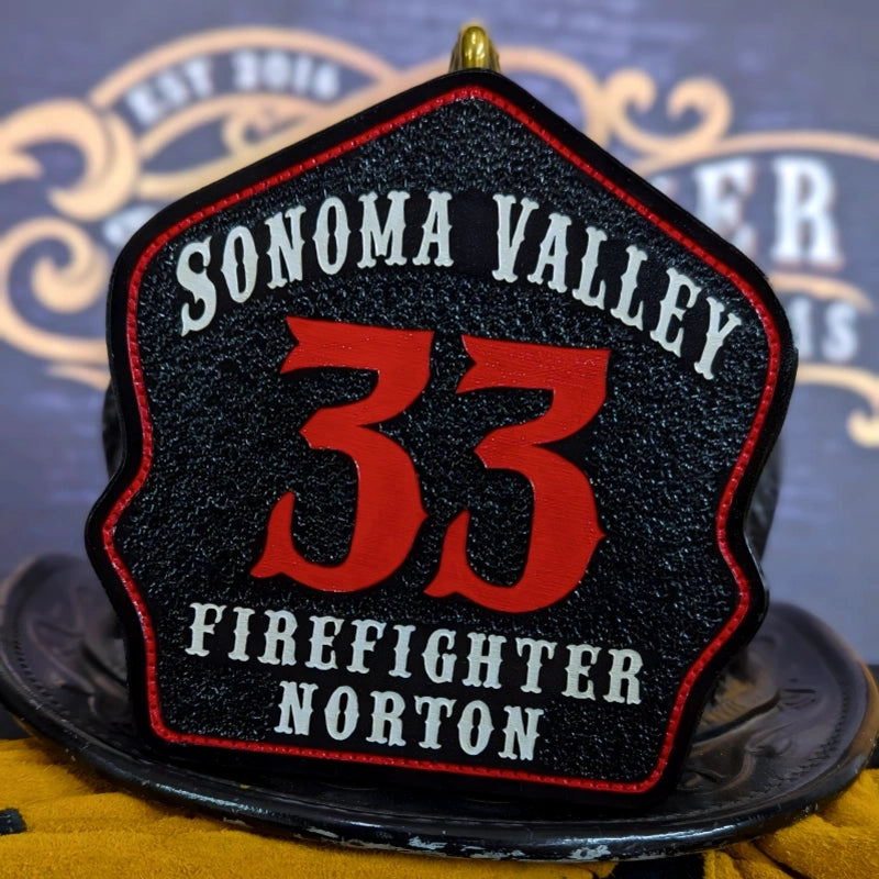 Bare Bones firefighter helmet shield simple tough design