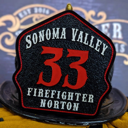 Bare Bones firefighter helmet shield simple tough design