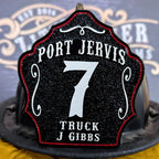 Bare Bones firefighter helmet shield with clear layout